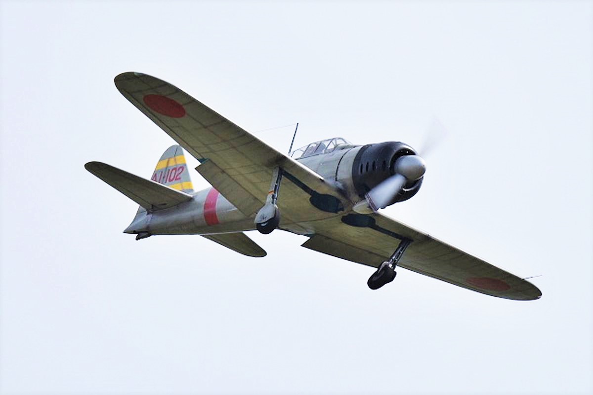 第二次世界大戦で使われたプロペラ機、零戦