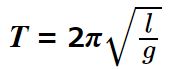 微小振動における単振り子の周期の公式